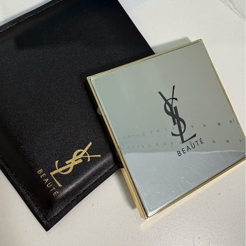 YSL Beauté Black and Silver Compact Mirror - Picture 2 of 5